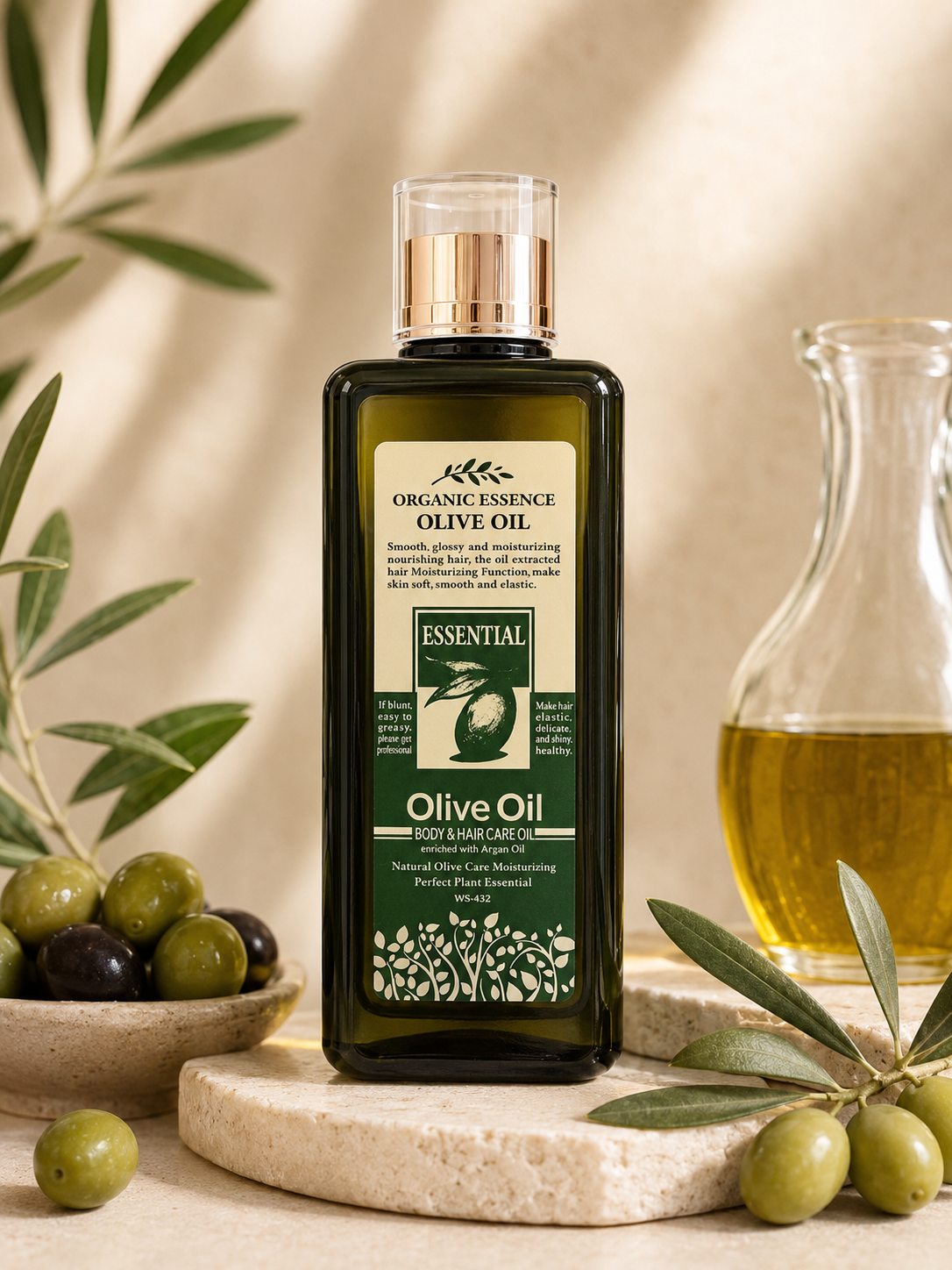 روغن پوست و مو زیتون ووکالی با حجم ۲۰۰میل