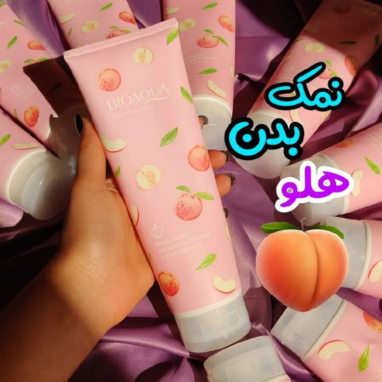 نمک بدن هلو بیوآکوا با حجم 250 گرم